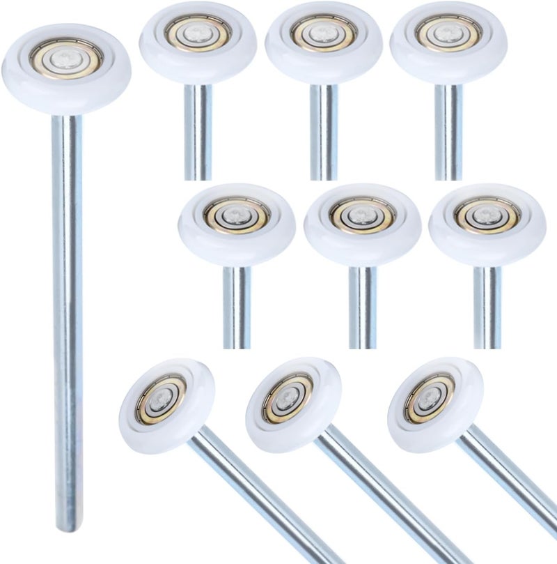 Mindoub 10 Pack 9" Stem 2" 13 Ball Nylon Commercial Grade Garage Door Roller, Quiet/Durable and High Load, Use 6200ZZ Double Seals Precision Bearings - Image 1